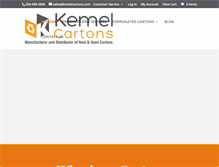Tablet Screenshot of kemelcartons.com